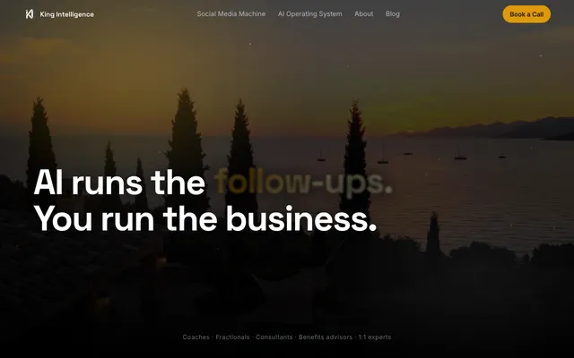 King Intelligence website