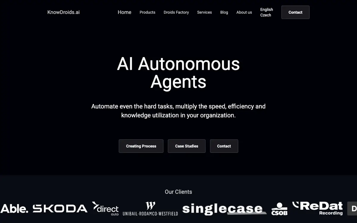 KnowDroids.ai website
