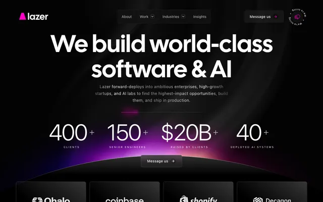 Lazer Technologies website