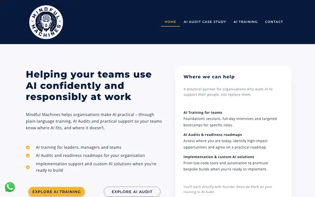 Mindful Machines website