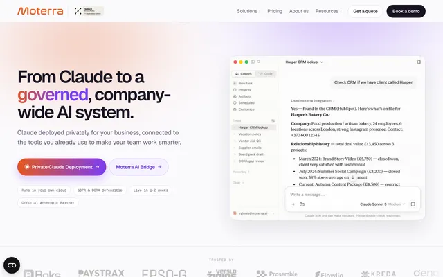 Moterra website