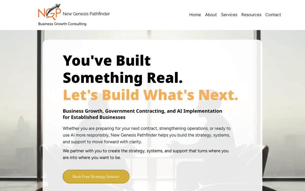 New Genesis Pathfinder, LLC website