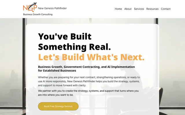 New Genesis Pathfinder, LLC website