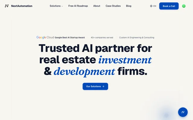 NextAutomation website