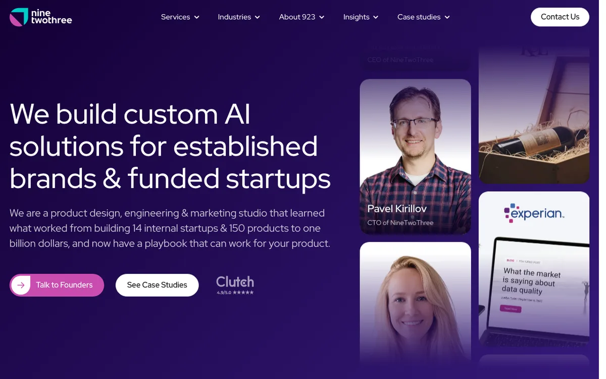 NineTwoThree website