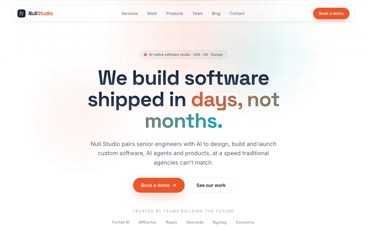Null Studio website