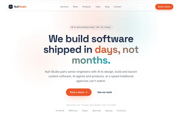 Null Studio website