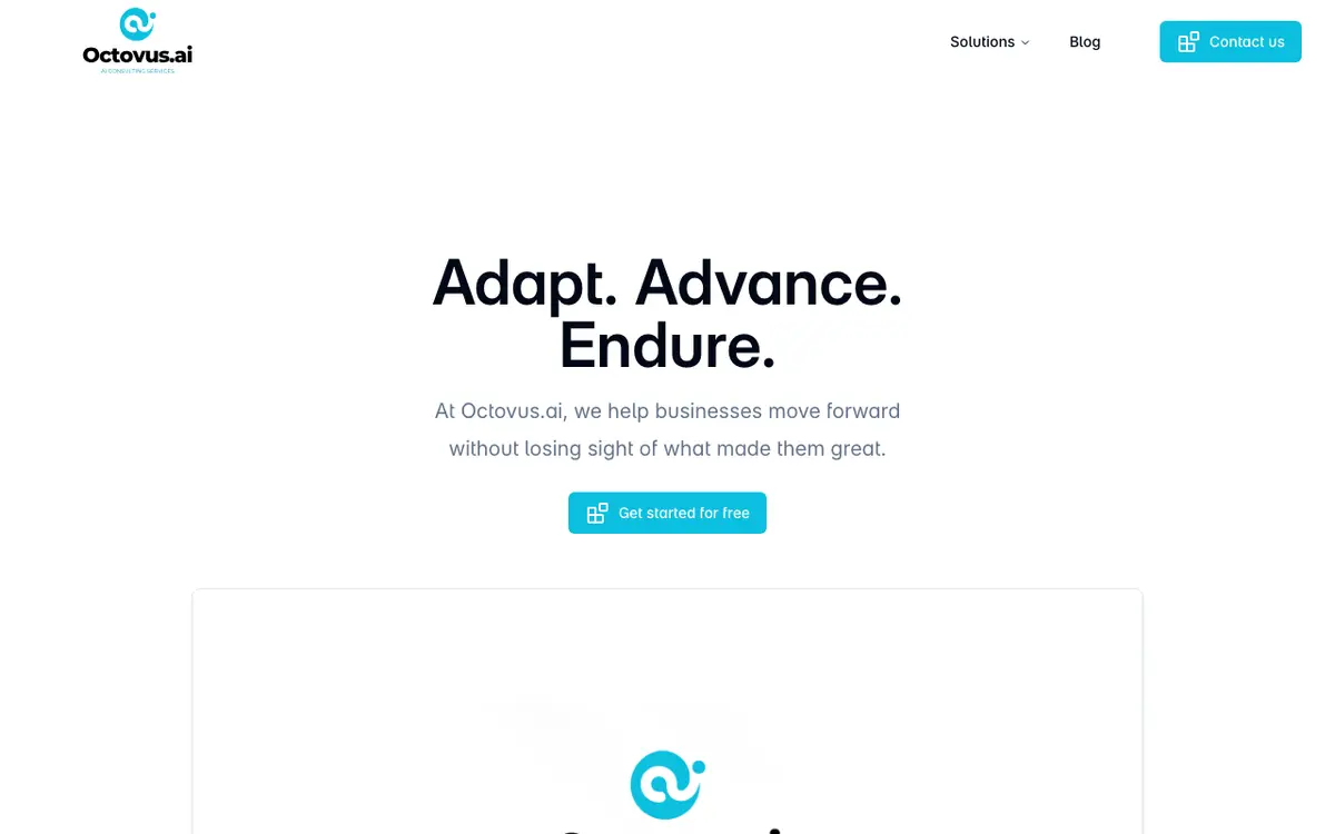 Octovus AI website