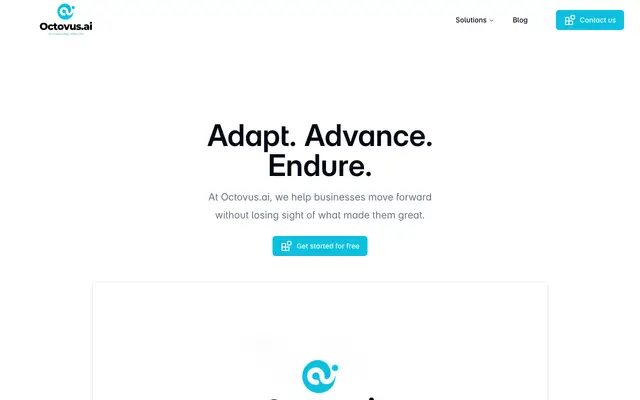 Octovus AI website