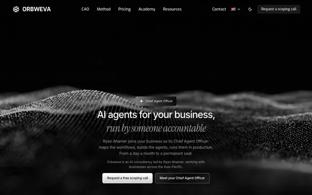 ORBWEVA website