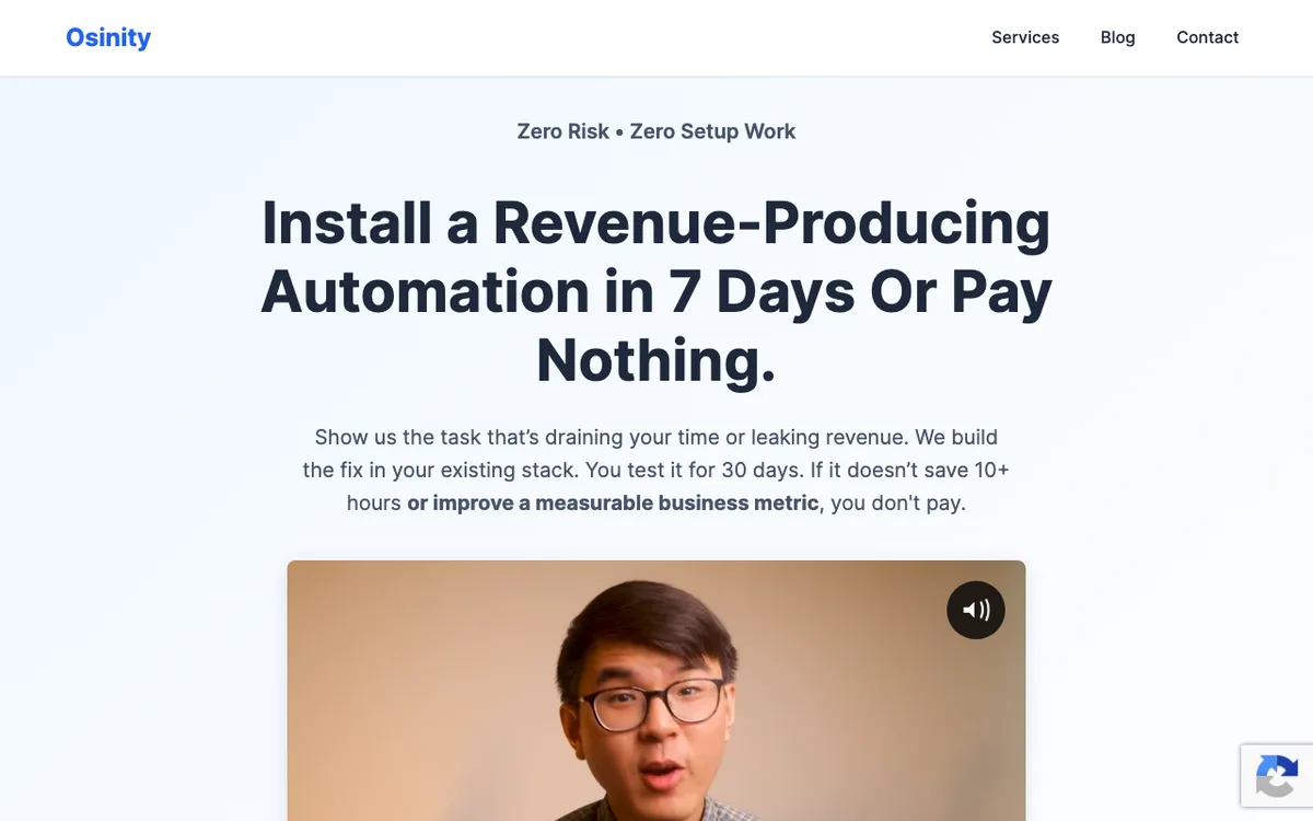 Osinity website