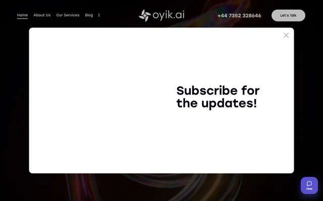 Oyik.AI website