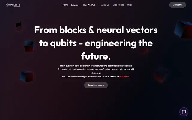 Pixelette Technologies LTD website