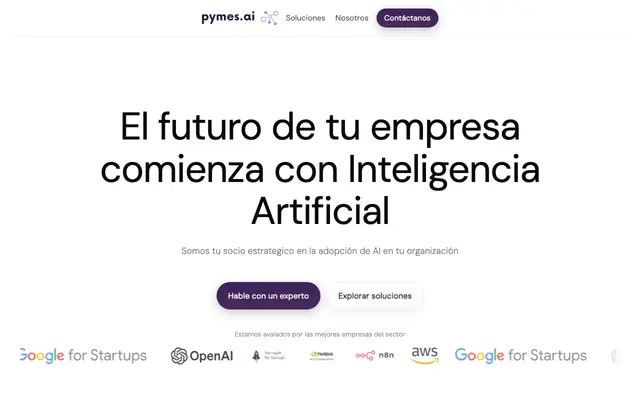 Pymes AI website