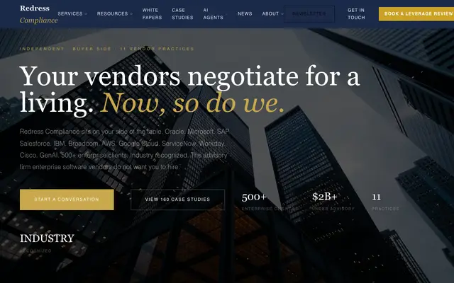 Redress Compliance website