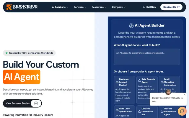 Rejoicehub LLP website