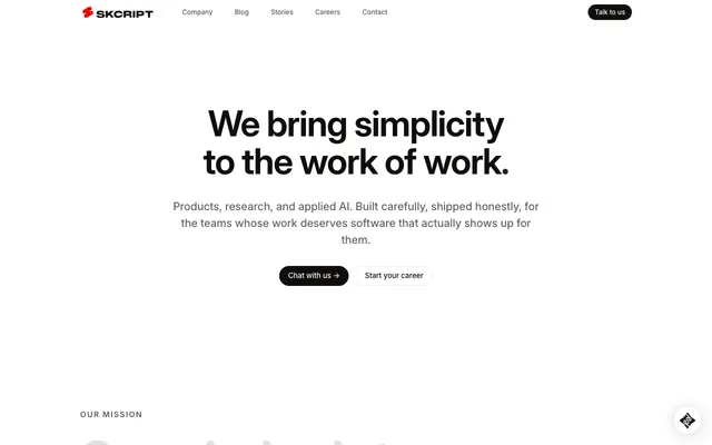 Skcript website