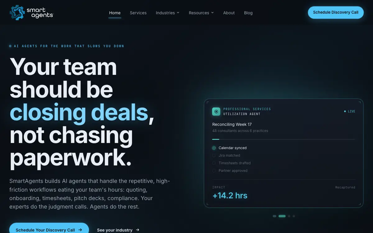 SmartAgents website