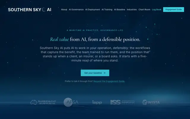 Southern Sky AI website