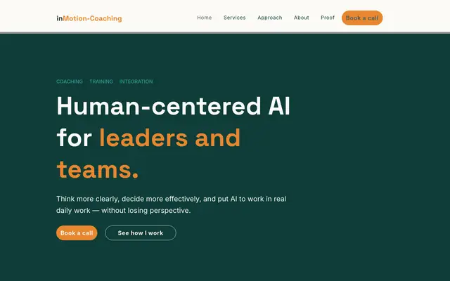 SP AI Consultancy & Mindset Coaching website
