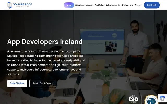 Square Root Solutions website