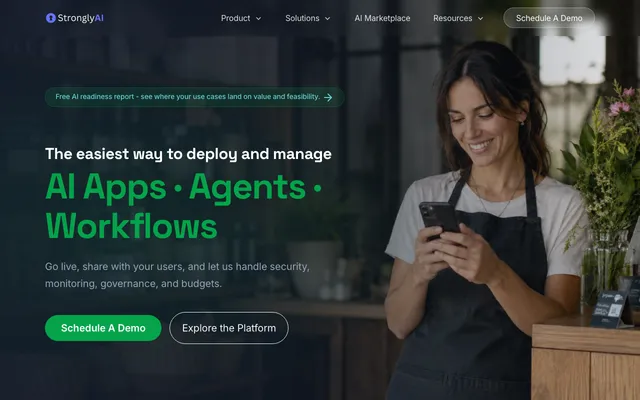 StronglyAI website