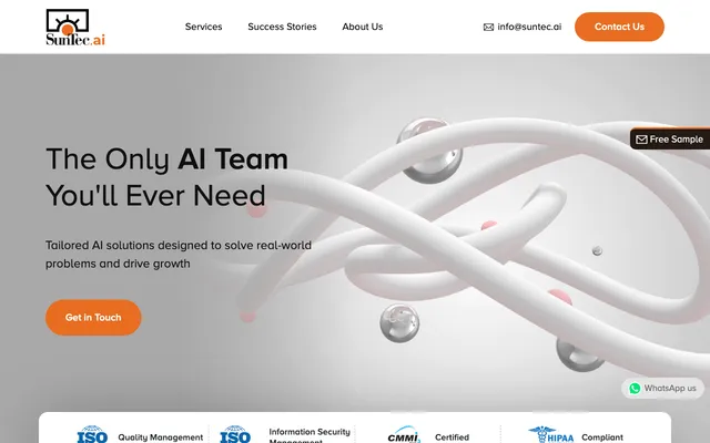 SunTec.ai (AI brand of SunTec India) website