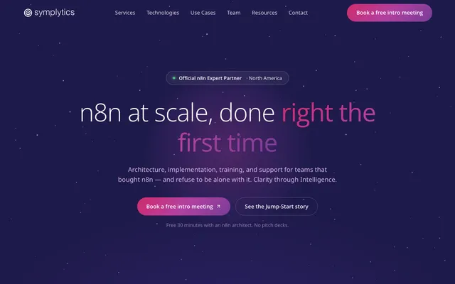 Symplytics website