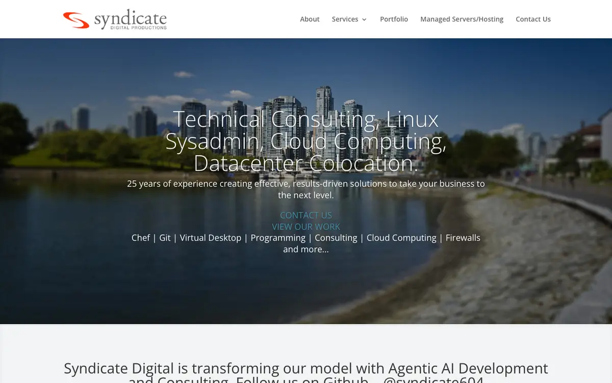 Syndicate Digital Productions website