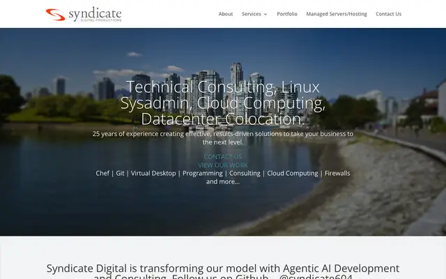 Syndicate Digital Productions website