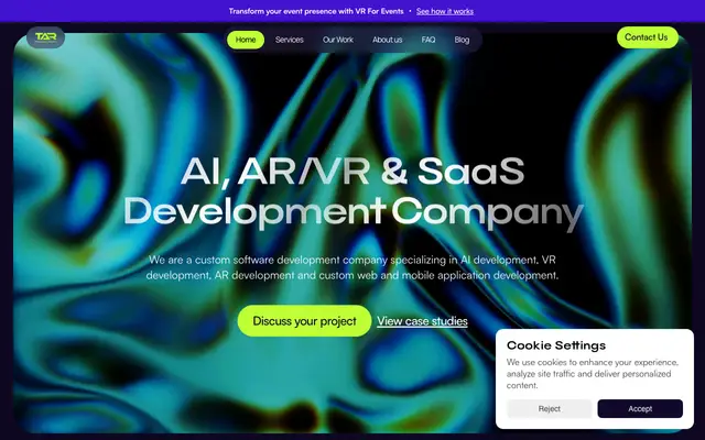 Takeaway Reality website