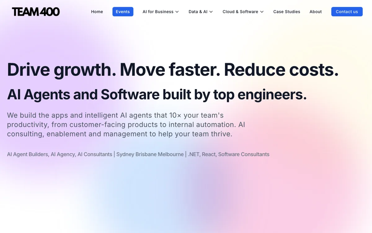 Team 400 website