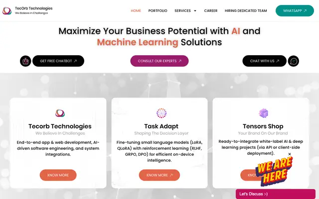TecOrb Technologies website