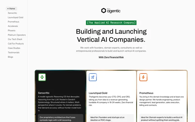 The Agentic website