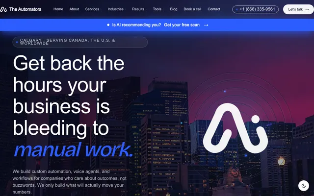 The Automators Inc. website