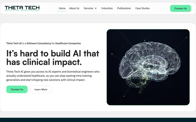 Theta Tech AI website