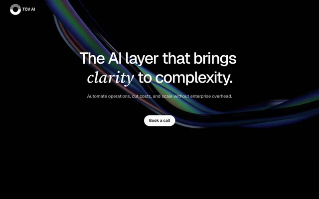 Tov AI Tech website