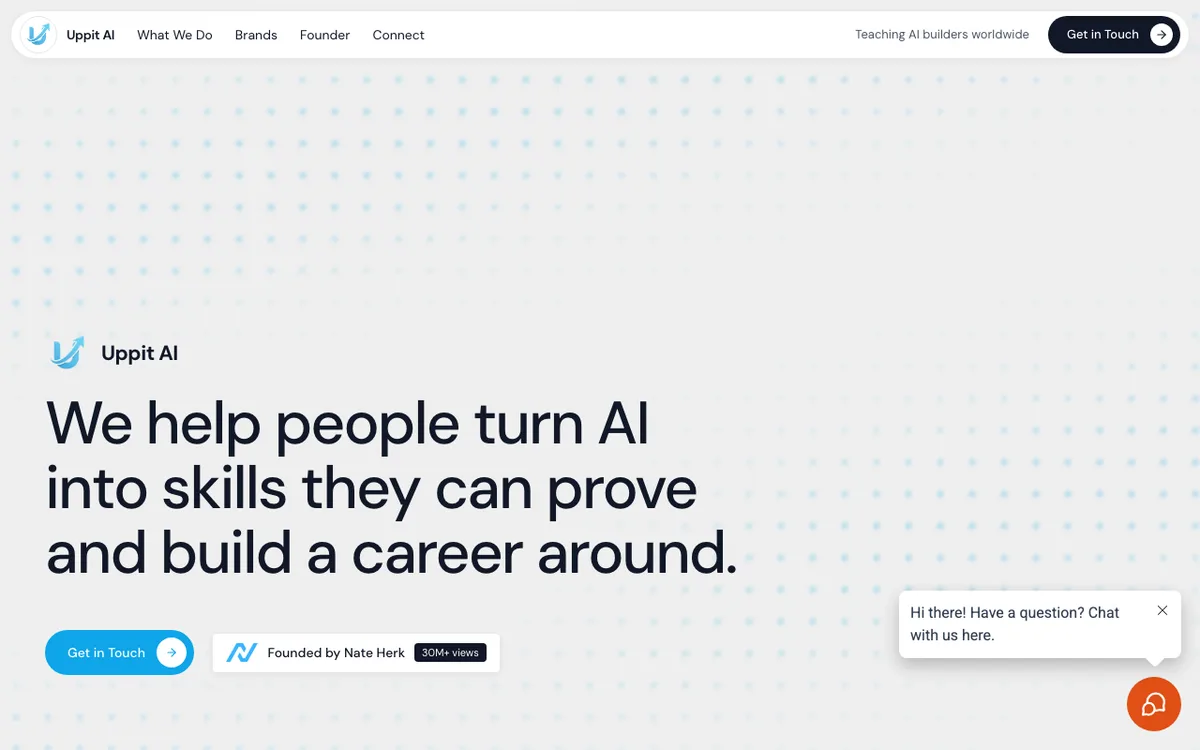 Uppit AI website