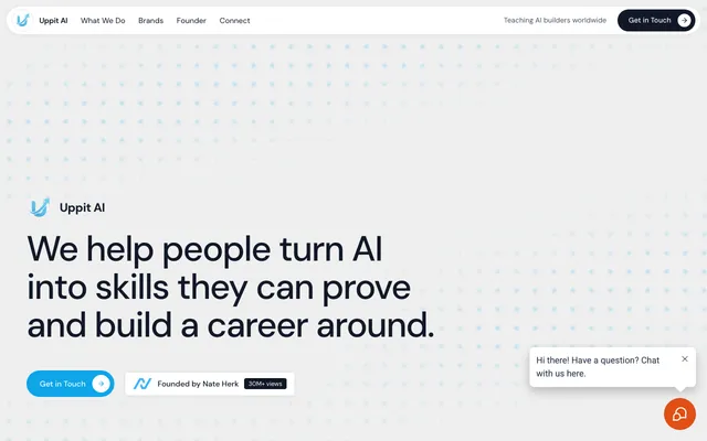 Uppit AI website