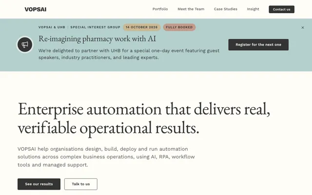 Virtual Operations website