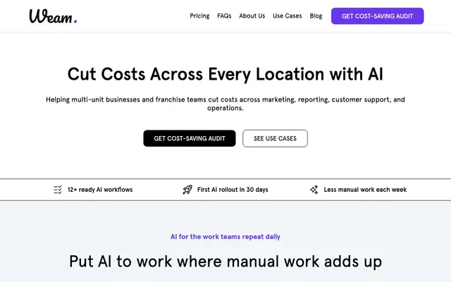 Weam website