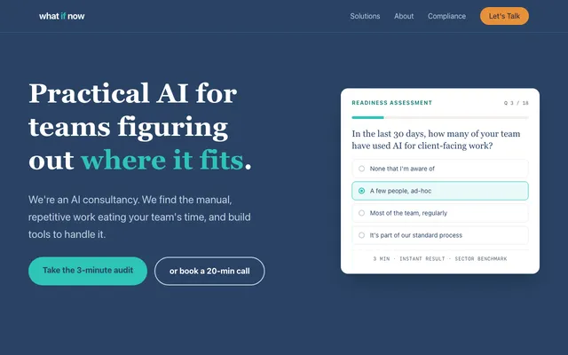 What If Now website