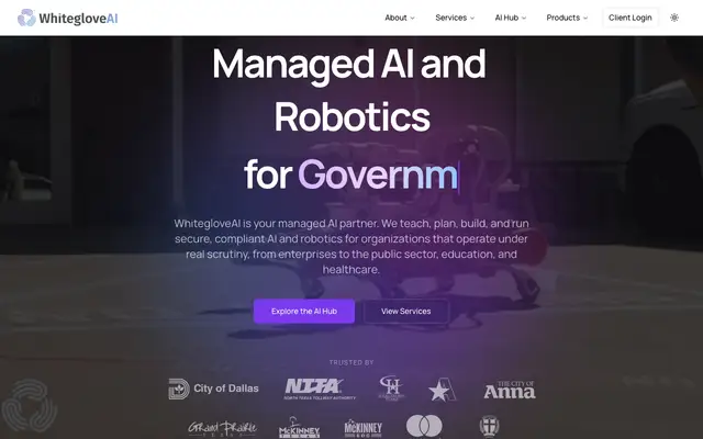 WhitegloveAI website