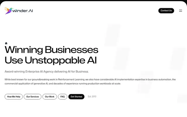 Winder.AI website