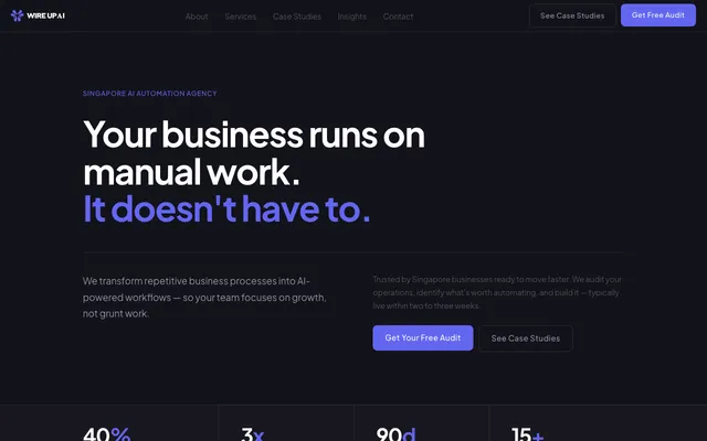 Wire Up AI website