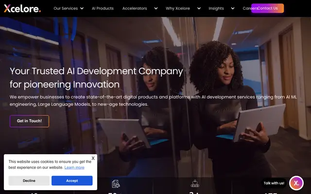 Xcelore website