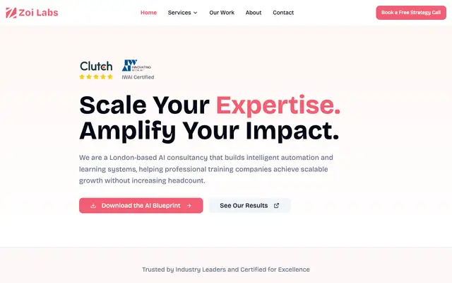 Zoi Labs website